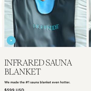 Infrared sauna blanket.